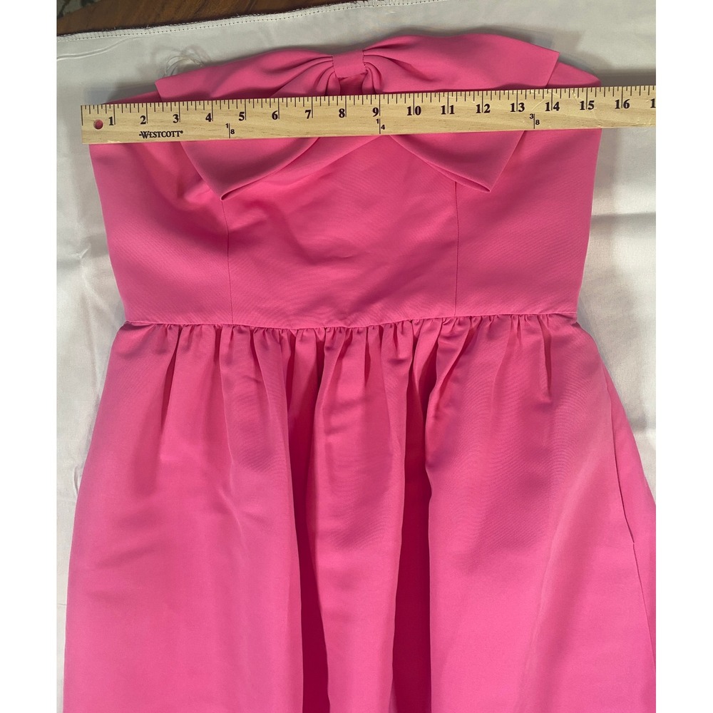 Sachin & Babi Isabeau Strapless Bow Front Ballgown Dress 6 NEW Shocking Pink - Picture 15 of 16